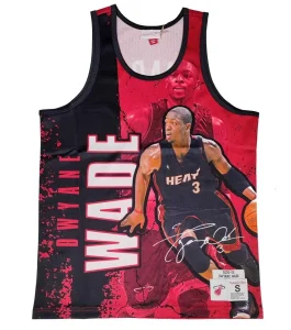 Camiseta Dwyane Wade Mitchell and Ness "NBA Player Burst"- Miami Heat.