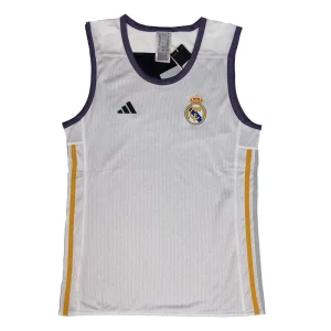 Camiseta entrenamiento reversible Real Madrid Baloncesto de Adidas (Blanca) *