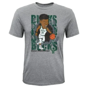 Camiseta Giannis Antetokounmpo Hype Breaker – Milwaukee Bucks Junior Outerstuff