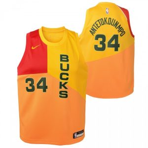 Camiseta Giannis Antetokounmpo Milwaukee Bucks City Edition – Nike Swingman Ce Junior