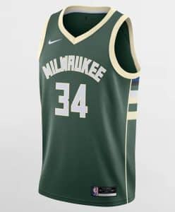 Camiseta Giannis Antetokounmpo Milwaukee Bucks Nike Icon Swingman