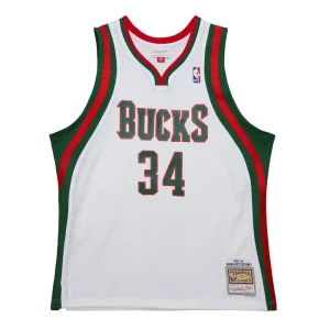 Camiseta Giannis Antetokounmpo NBA Milwaukee Bucks Swingman 2013 Blanca
