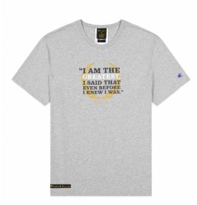 CAMISETA "I´M THE GREATEST"  CHAMPION  X "MUHAMMAD ALI" GREY