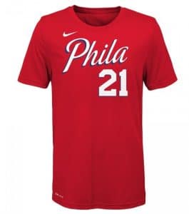 Camiseta Joel Embiid Philadelphia Sixers 76Ers Nike - Junior