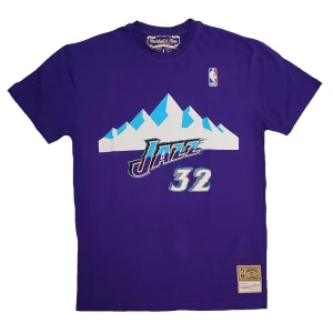Camiseta Karl Malone Utah Jazz – Mitchell & Ness N&N morada
