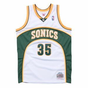 Camiseta Kevin Durant – Seattle Supersonics Swingman 2007-08 Mitchell and Ness blanca