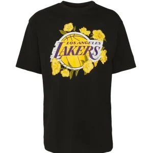 Camiseta Lakers «Floral Graphic» Oversized New Era en Negro *
