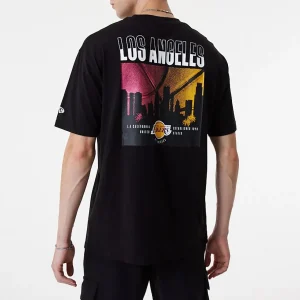 Camiseta Lakers manga corta «City Graphic» New Era – negro