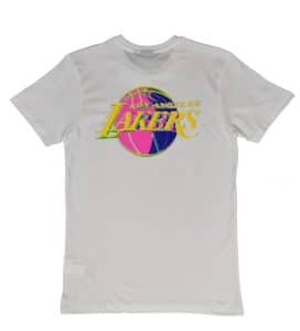 Camiseta Lakers New Era "Nba Neon Graphic" blanca