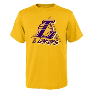 Camiseta Lakers Swish Cotton Junior Outerstuff – amarilla