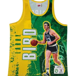 Camiseta Larry Bird «NBA Player Burst» de Mitchell and Ness – Boston Celtics.