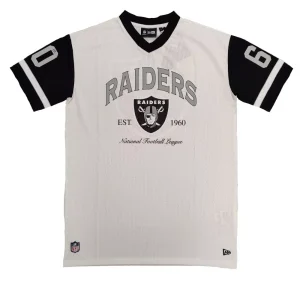 Camiseta Las Vegas Raiders - NFL Mesh Team Logo Oversized New Era - blanca