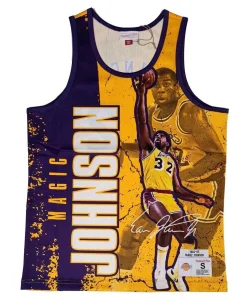 Camiseta Magic Johnson Mitchell and Ness "NBA Player Burst"- L.A. Lakers.
