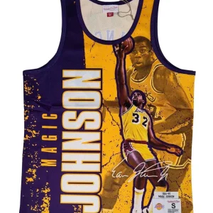 Camiseta Magic Johnson Mitchell and Ness «NBA Player Burst»- L.A. Lakers.