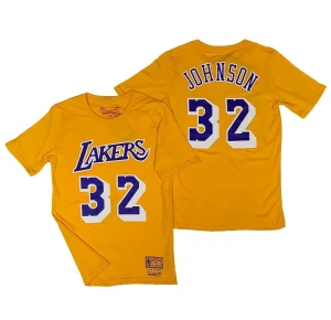 Camiseta Magic Johnson N&N Lakers Mitchell and Ness Junior
