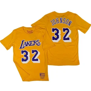 Camiseta Magic Johnson N&N Lakers Mitchell and Ness Junior