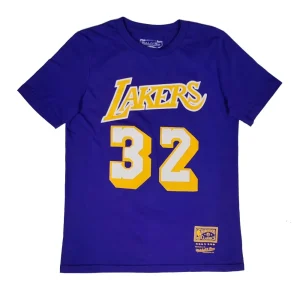 Camiseta Magic Johnson N&N Lakers Mitchell and Ness Junior Morada