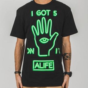 Camiseta manga corta ALIFE – Neon Green