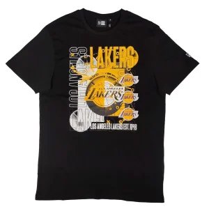 Camiseta manga corta Los Angeles Lakers «NBA Basketball Graphic» de New Era en Negro