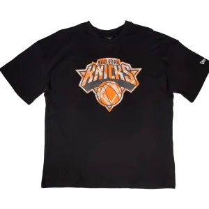 Camiseta manga corta New York Knicks «NBA Infill Logo» Oversized de New Era en Negro