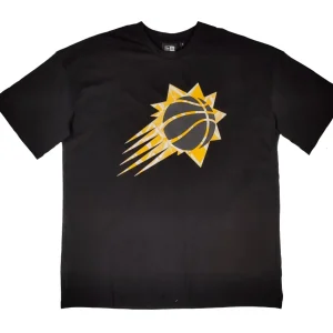 Camiseta manga corta Phoenix Suns «NBA Infill Logo» Oversized de New Era en Negro