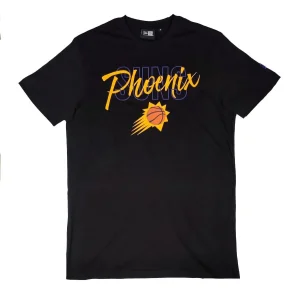 Camiseta manga corta Phoenix Suns "Script" de New Era en Negro