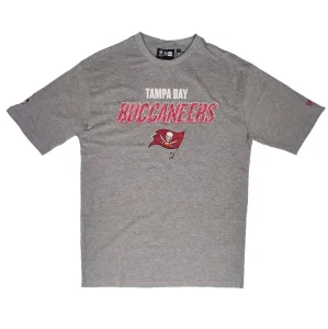 Camiseta manga corta Tampa Bay Buccaneers "NFL Script Graphic" Oversized de New Era en Gris
