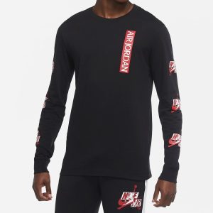 Camiseta Manga Larga Air Jordan Jumpman Classic negra