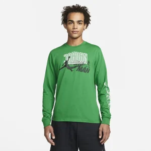 CAMISETA MANGA LARGA AIR JORDAN JUMPMAN VERDE