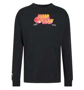 CAMISETA MANGA LARGA JORDAN JUMPMAN NEGRA