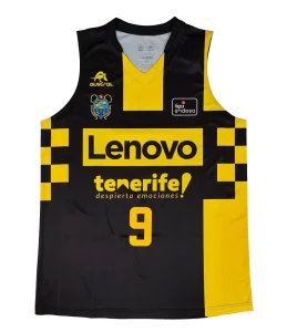 Camiseta Marcelinho Huertas Club Baloncesto Canarias Lenovo Tenerife ACB 2024 Negra *