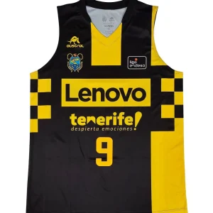 Camiseta Marcelinho Huertas Club Baloncesto Canarias Lenovo Tenerife ACB 2024 Negra *