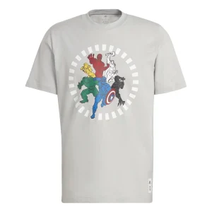 Camiseta Real Madrid Marvel Avengers Adidas baloncesto.