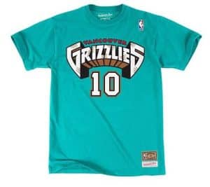 Camiseta Mike Bibby Vancouver Grizzlies Mitchell and Ness N&N verde