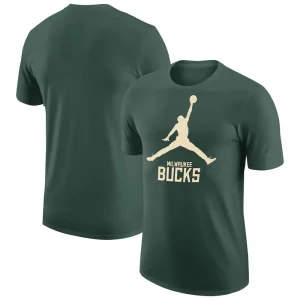 Camiseta Milwaukee Bucks Jordan Essential Logo Nike Junior