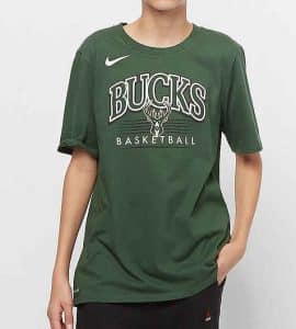 Camiseta Milwaukee Bucks Nike Crest Junior