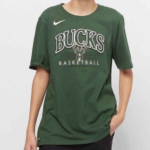 Camiseta Milwaukee Bucks Nike Crest Junior