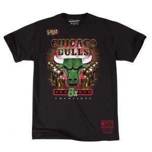 Camiseta Mitchell And Ness Chicago Bulls Green Champions
