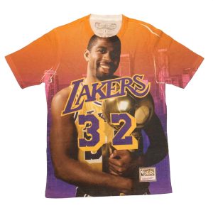 CAMISETA MITCHELL AND NESS LAKERS – MAGIC JOHNSON CITY PRIDE