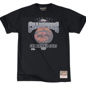 Camiseta Mitchell and Ness San Antonio Spurs Champions Print Tee