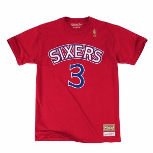 CAMISETA MITCHELL AND NESS SIXERS – ALLEN IVERSON ROJA