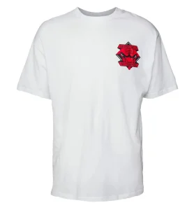 Camiseta "NBA Championship Bulls Back Print Logo" New Era , Oversized en Blanco