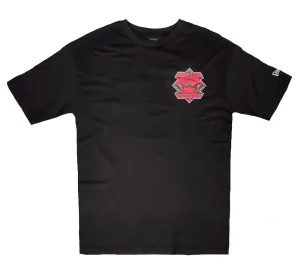 Camiseta "NBA Championship Bulls Back Print Logo" New Era , Oversized en negro