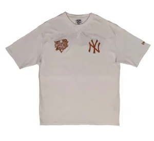 Camiseta New York Yankees World Series Patch Oversized - White