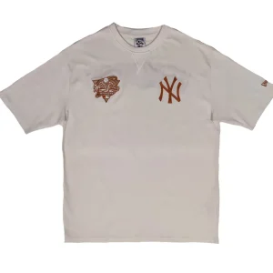 Camiseta New York Yankees World Series Patch Oversized – White