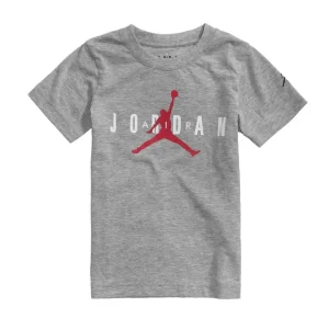 Camiseta Air Jordan brandada tee Niño gris