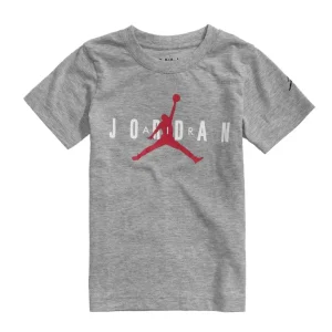 Camiseta Air Jordan brandada tee Niño gris