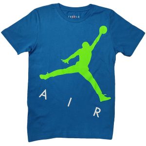 Camiseta Nike Air Jordan «Jumping Big Air» Azul Junior.
