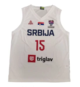 Camiseta Nikola Jokic Serbia - Peak  Blanca Eurobasket blanca