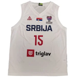 Camiseta Nikola Jokic Serbia – Peak Blanca Eurobasket blanca